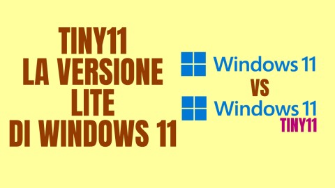 Tiny11 la versione lite di Windows 11 più veloce e più snello